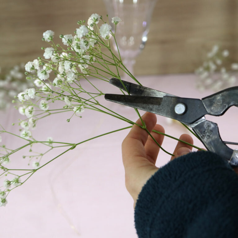 DIY | Spice up your wine and champagne glasses with Baby's Breath and ...