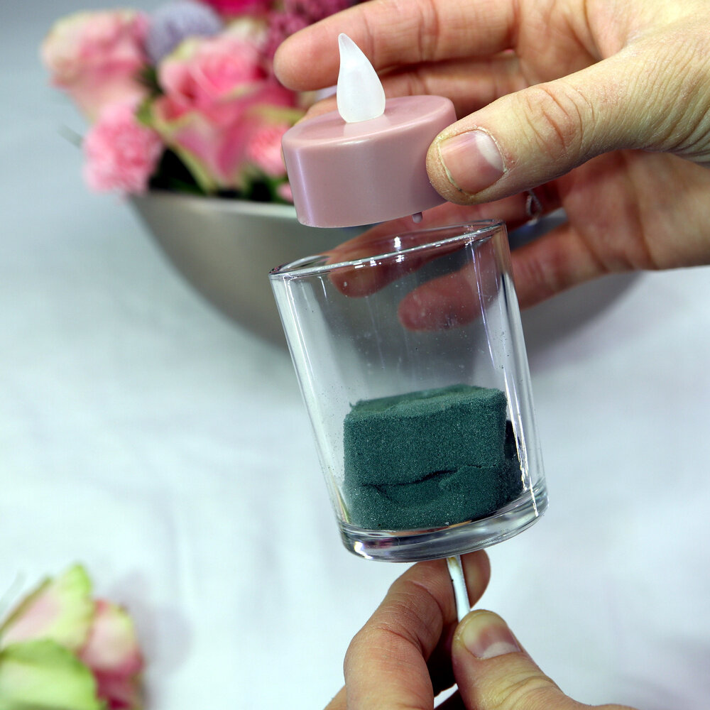 DIY Winter Flower Arrangement with Roses