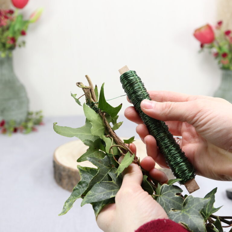 Floristdraht 100 Stück, 36 Cm Lang, Weiß – Flexibler Basteldraht Für Blumenarrangements & DIY