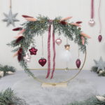 Stehenden Metallring weihnachtlich dekorieren